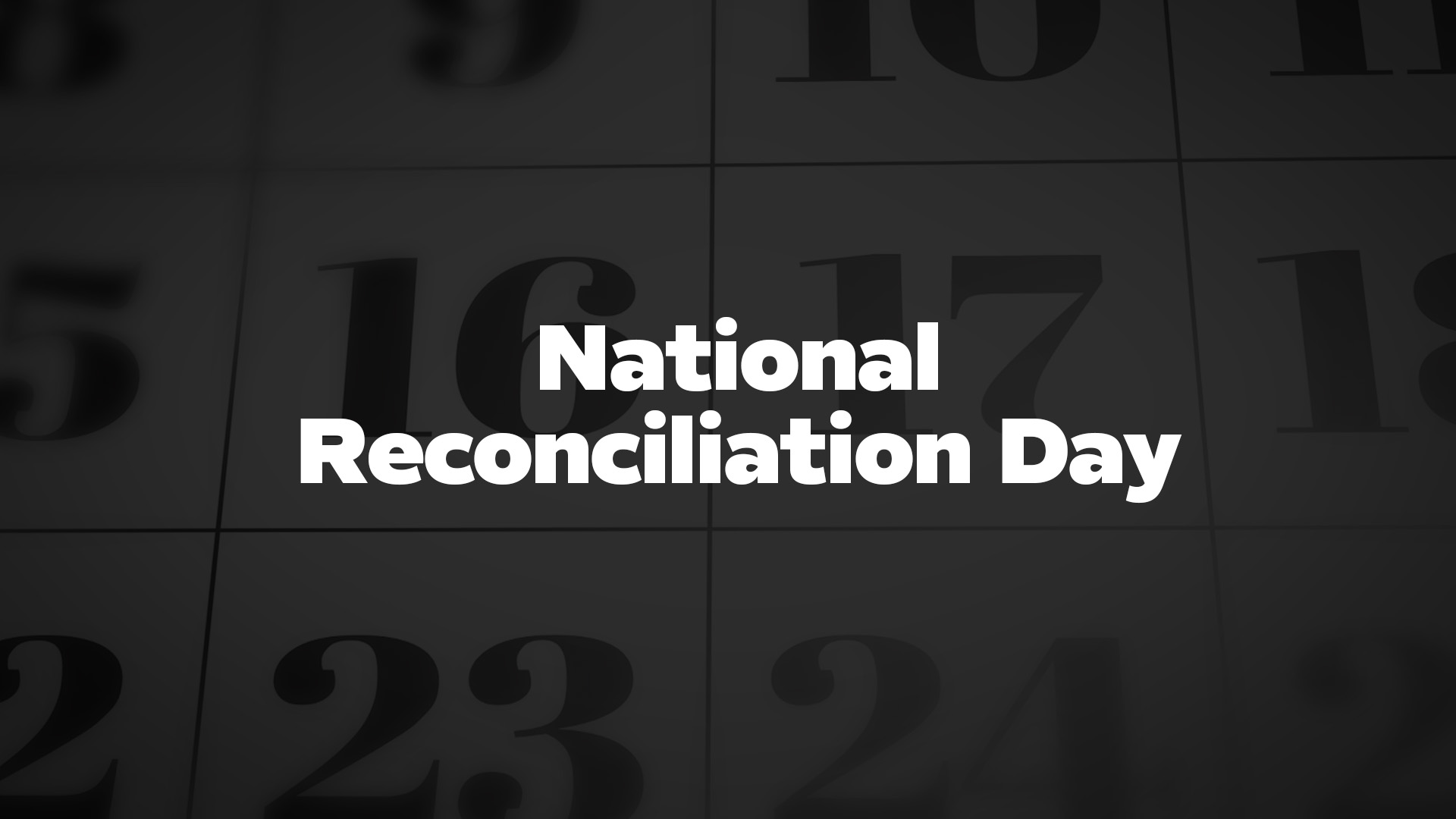 Title image for National Reconciliation Day