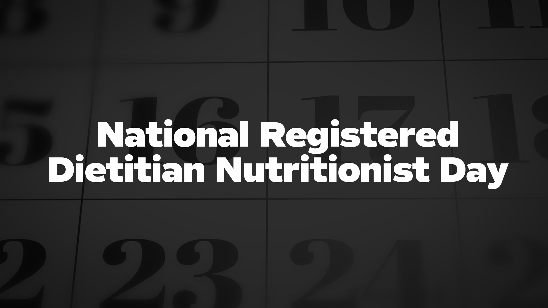 Title image for National Registered Dietitian Nutritionist Day