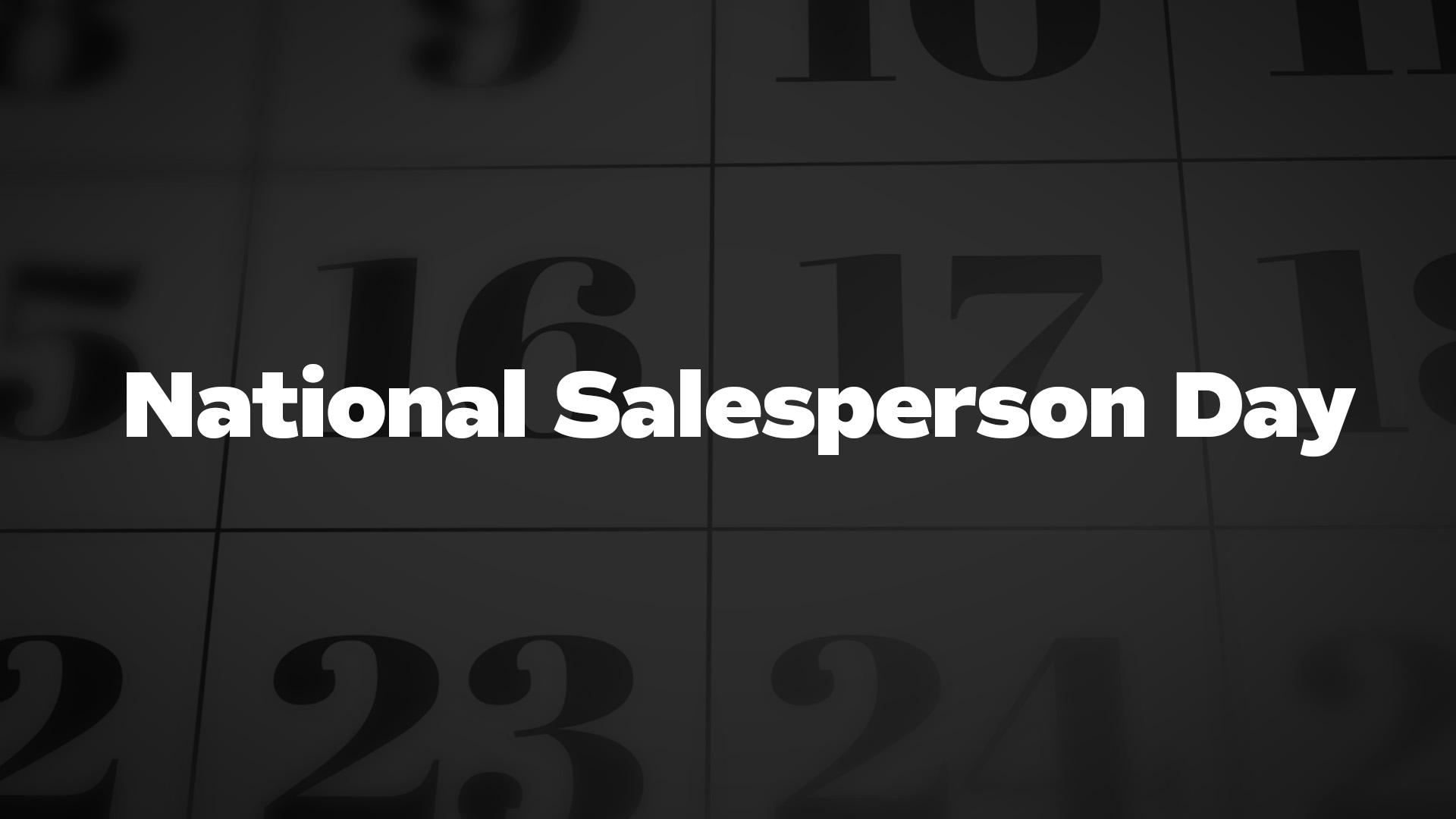 Title image for National Salesperson Day