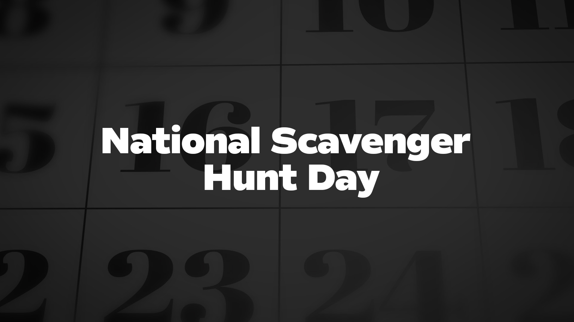 Title image for National Scavenger Hunt Day