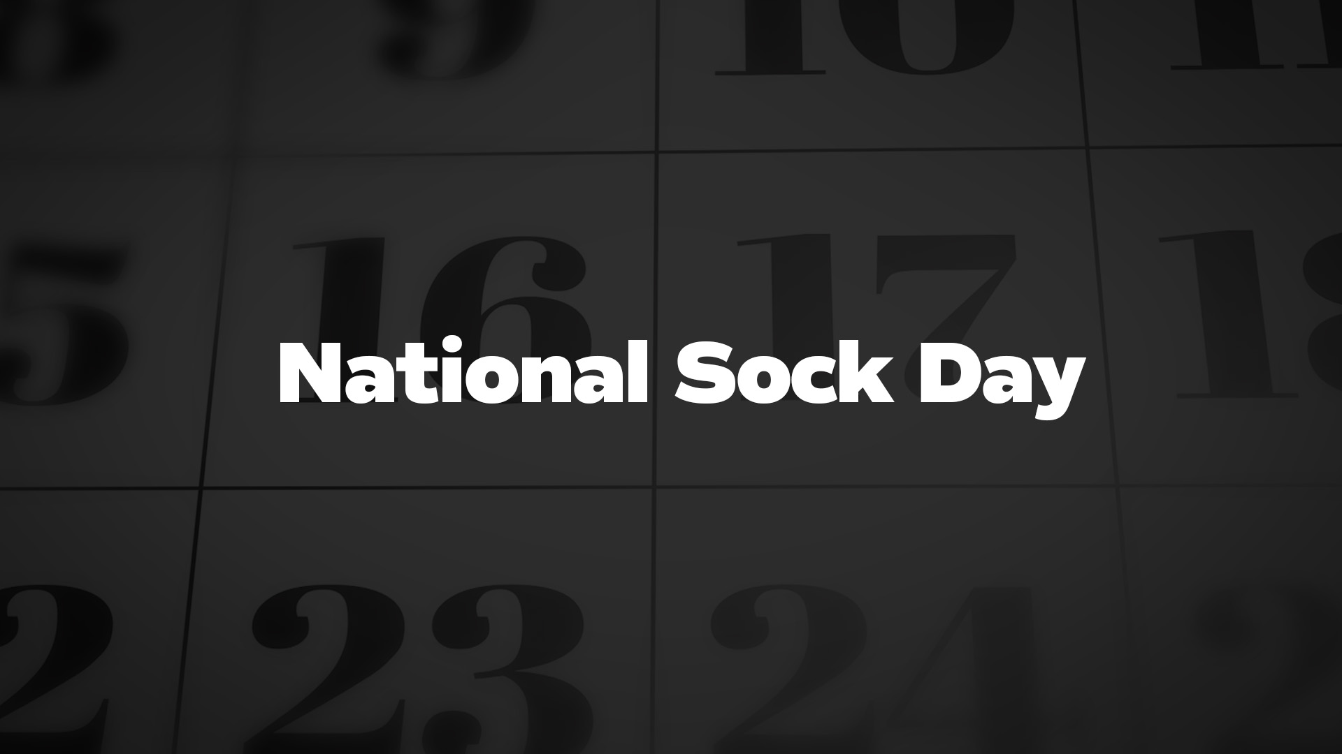 Title image for National Sock Day