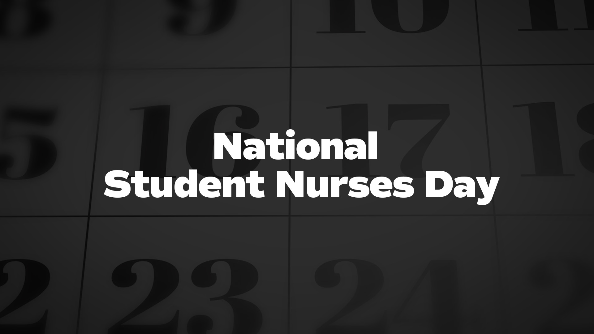 Title image for National Student Nurses Day