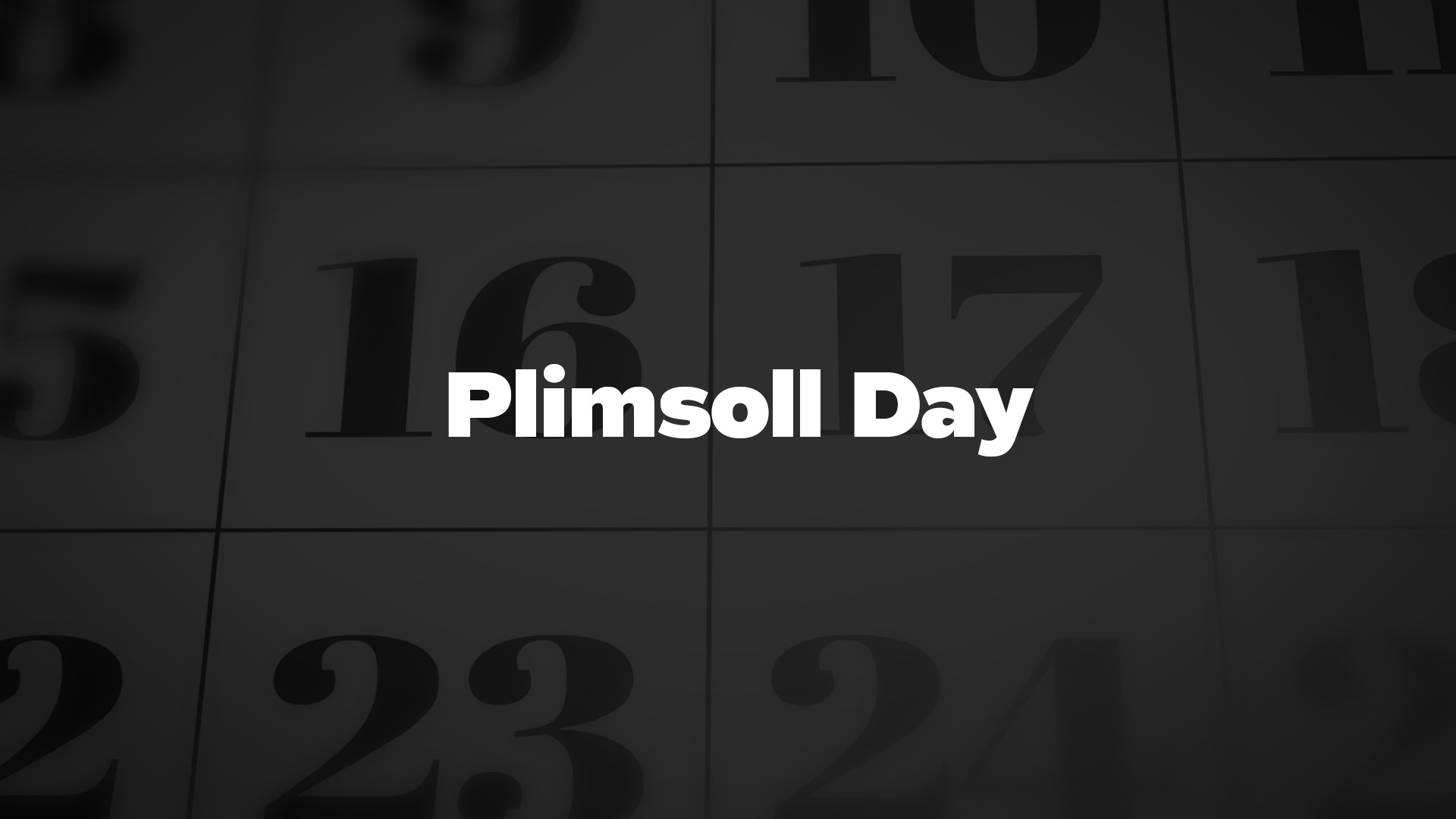 Title image for Plimsoll Day
