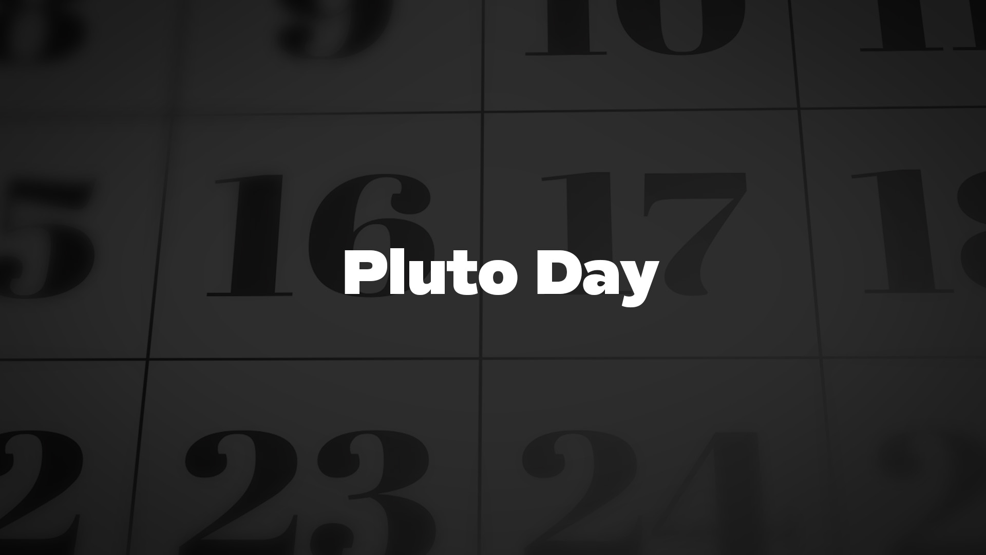 Title image for Pluto Day