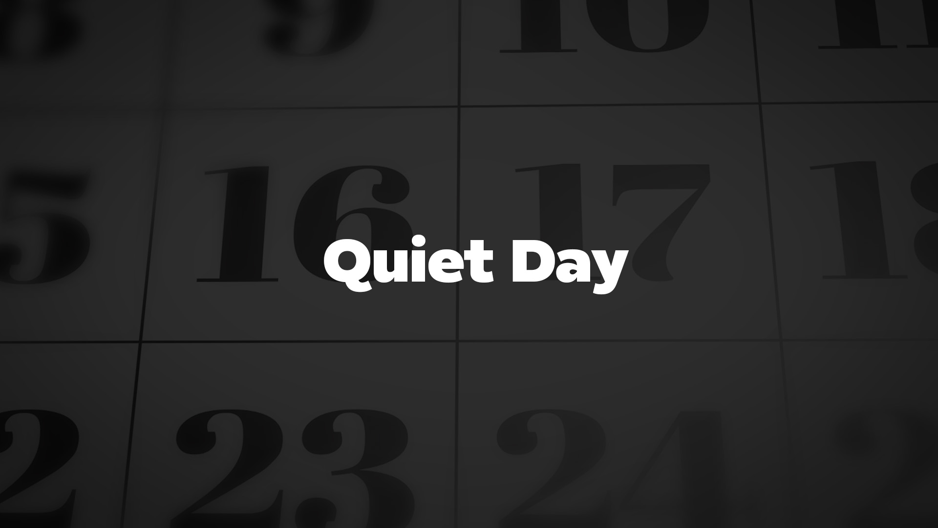 Title image for Quiet Day
