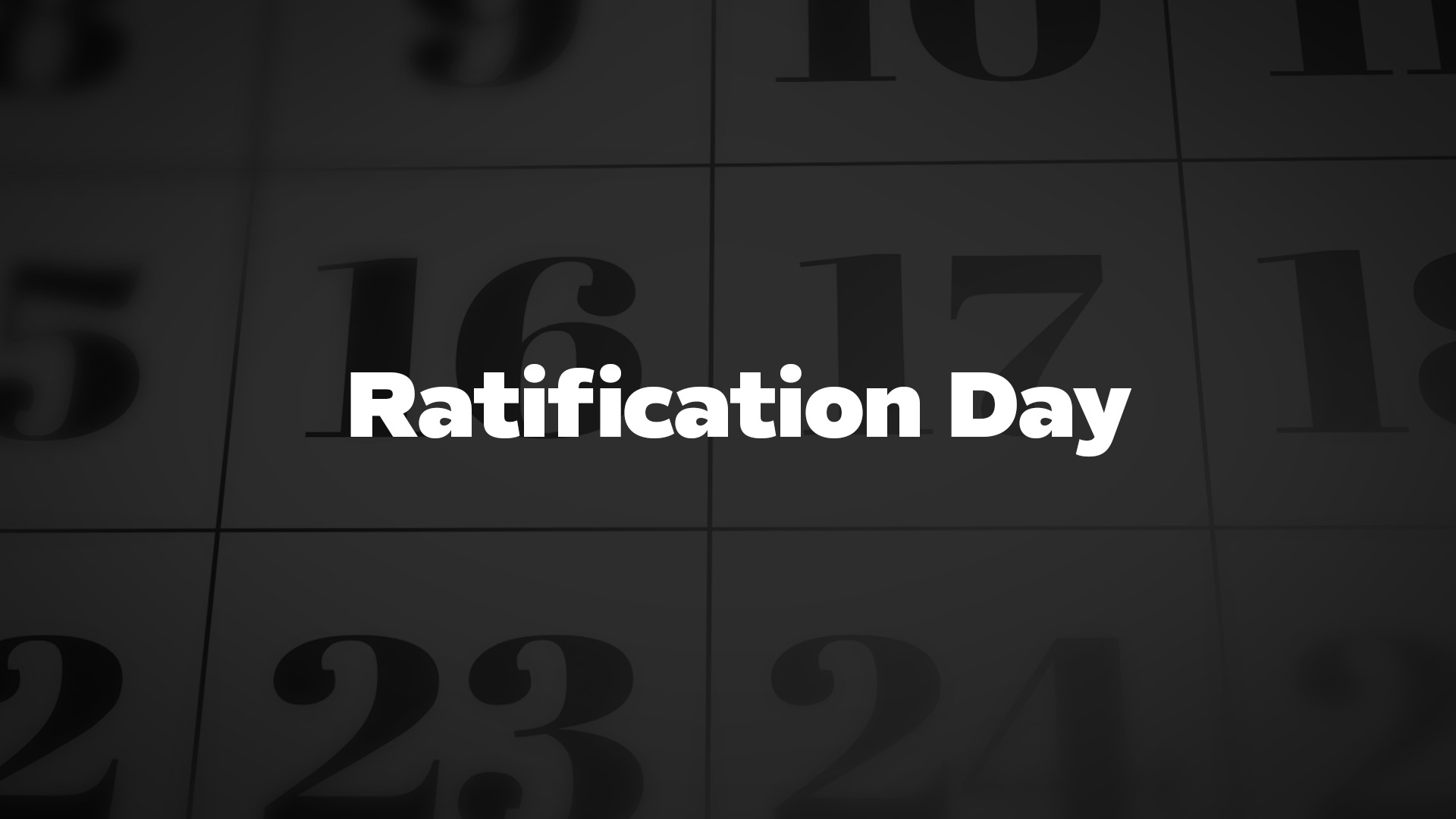 Title image for Ratification Day
