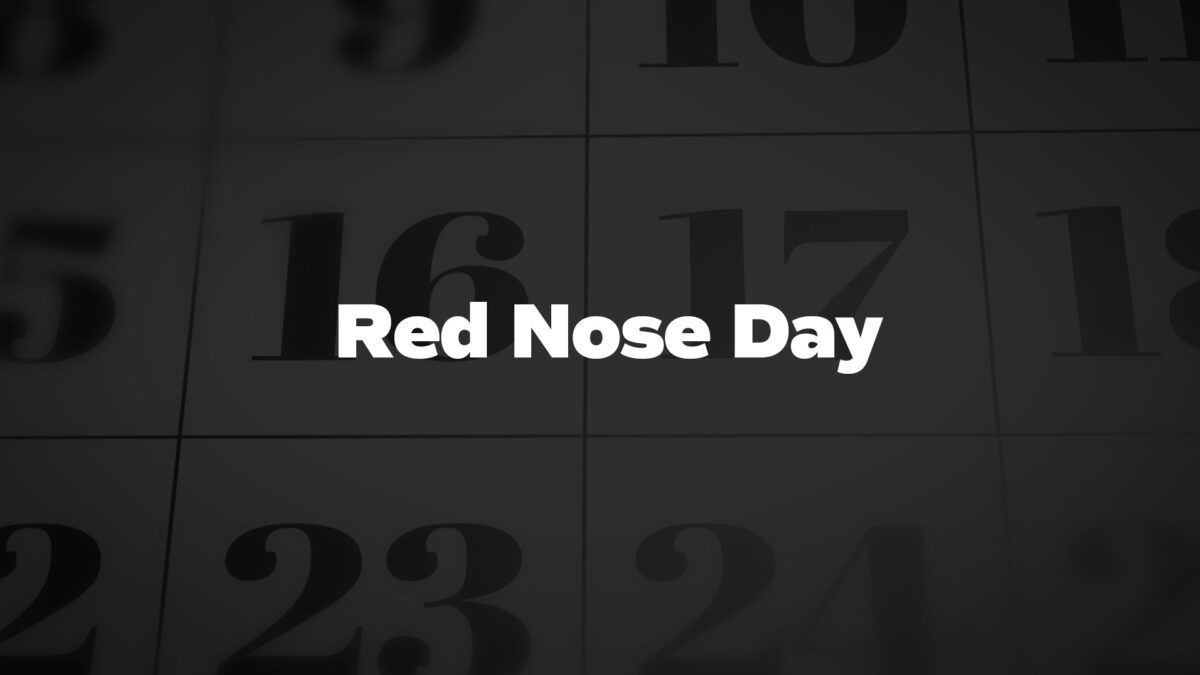RedNoseDay List Of National Days
