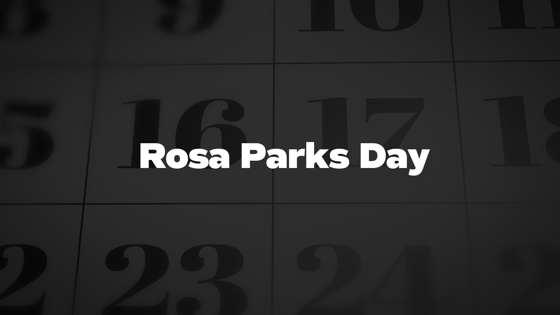 Title image for Rosa Parks Day
