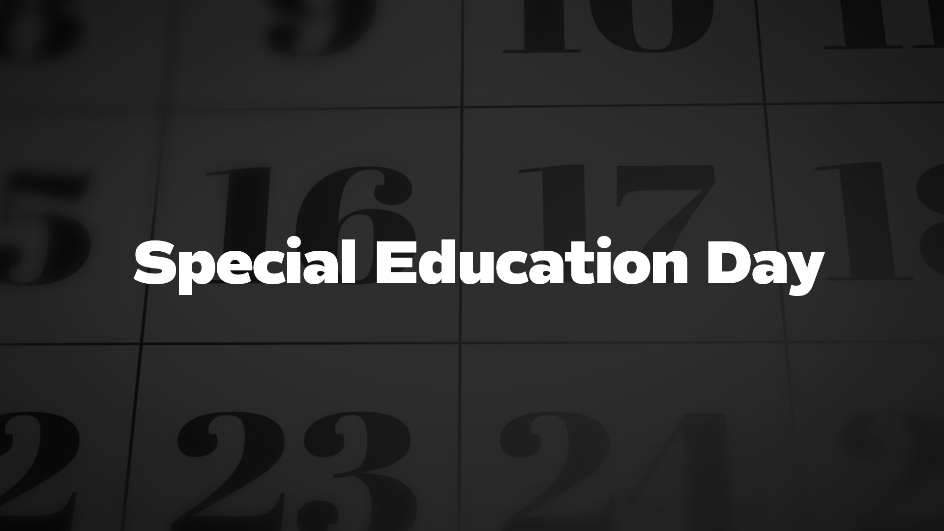 Title image for Special Education Day