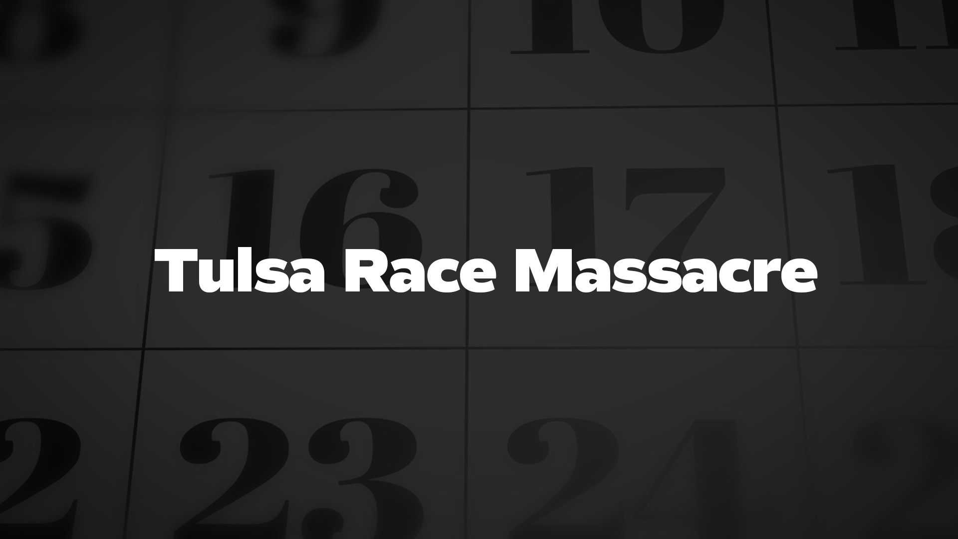 Title image for Tulsa Race Massacre