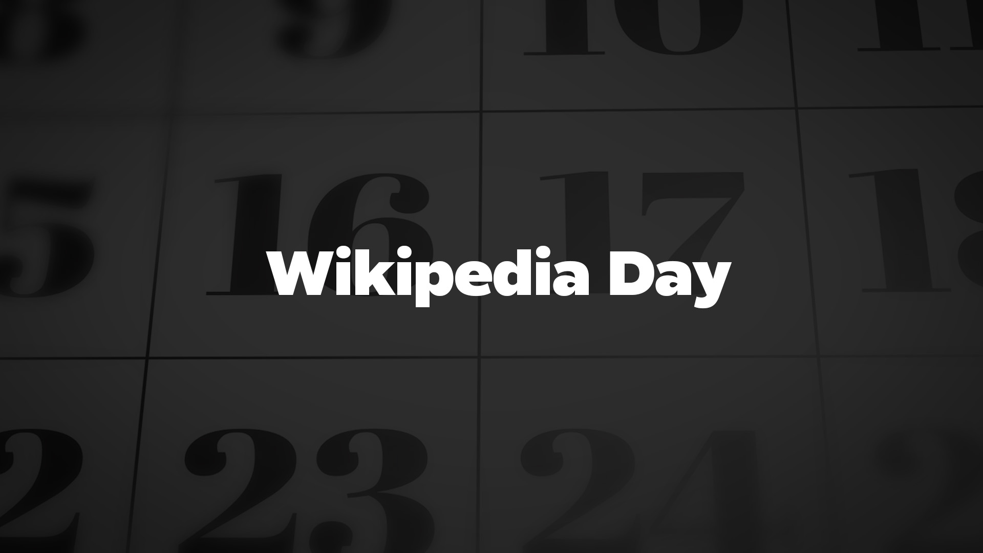 Title image for Wikipedia Day