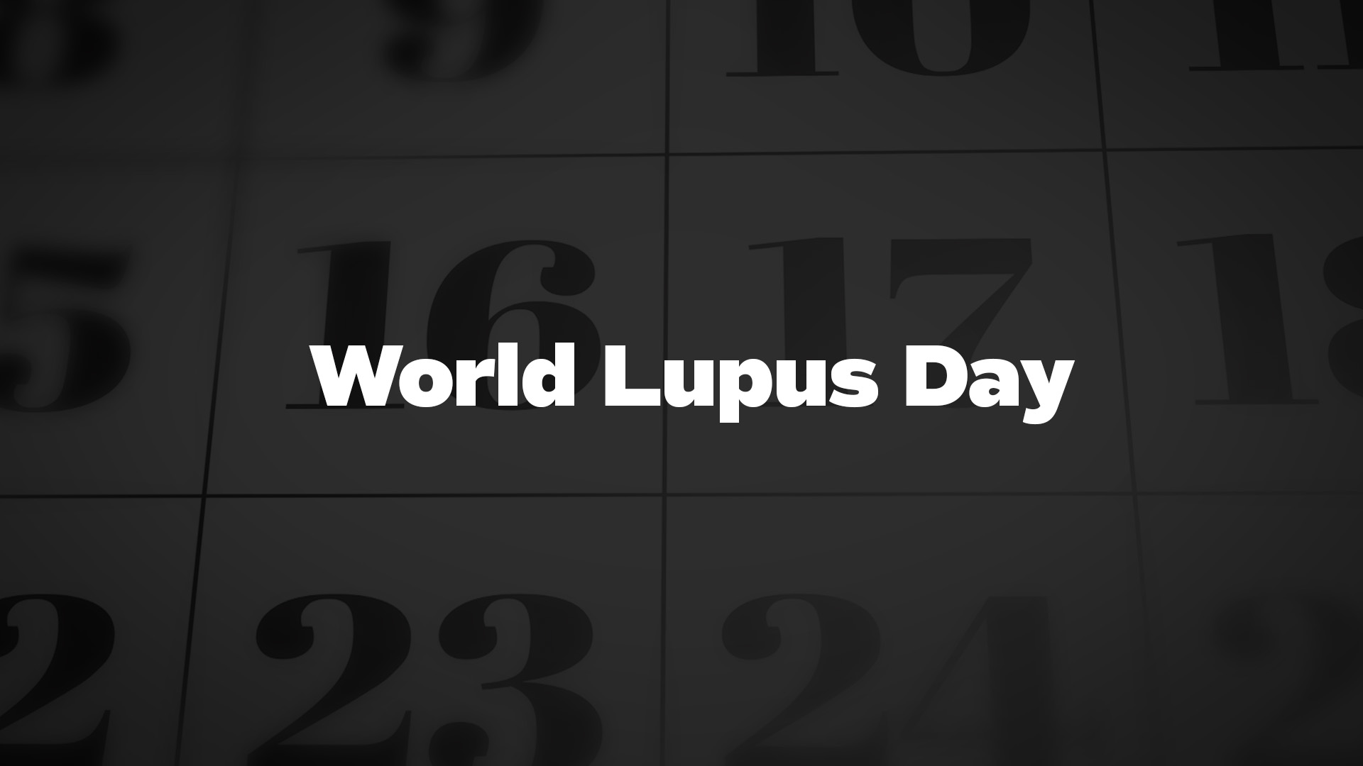 Title image for World Lupus Day