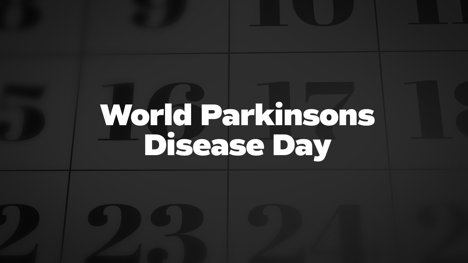Title image for World Parkinsons Disease Day