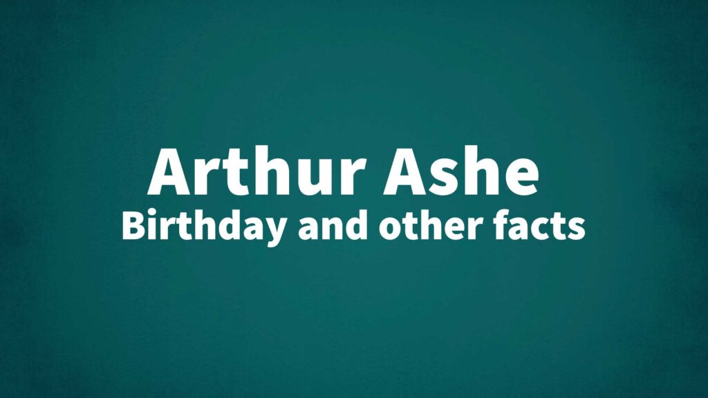 Banner for Arthur Ashe Profile
