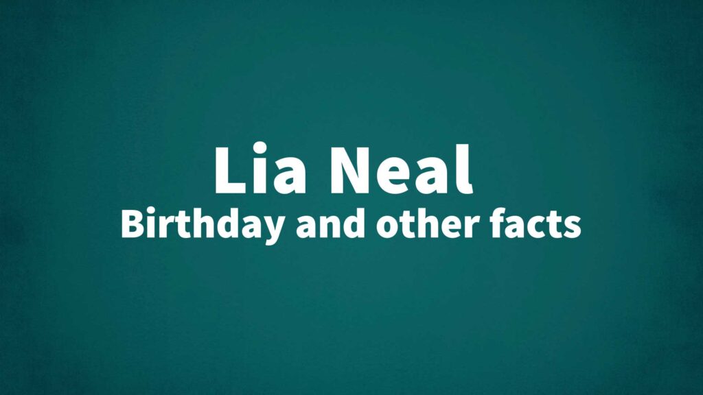 Banner for Lia Neal Profile